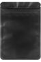 Stand-up Resealable Heat Seal Pouch,Brushed Black Aluminum Foil,3.35x5.1 Inches,100 Pieces - 4