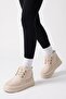 Women's Pastor Fur Short Boots - Skin Suede - 2