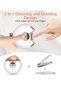 Electric Automatic Nail Clipper with Integrated Storage Box,Low Noise Rechargeable Fingernail Trimmer and Polisher for All Ages - 3