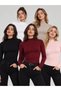 Set of 5 95% Cotton Half Turtleneck Sweat-Proof Breathable Long Sleeve Bodysuits