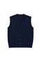 Men's Large Size Navy Blue Knit Vest with Pockets 3Xl-4Xl-5Xl-6Xl - 5