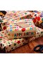 Kraft Paper Gift Wrapping Paper Rolls,Colorful Birthday Text and Balloon Designs,4 Rolls,20 Inches x 27 Feet - 4