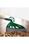 Magic Broom with V-Brush and Floor Cleaning Scraper,Long Handled Silicone Broom Set for Pet Hair,Dust and Liquid Cleaning,Green - 7