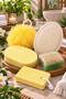 Natural Pumpkin Fiber Soap and Hand Made Bath Sponge Shower Fiber and Heel Stone Set of 5 - 7