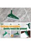 Magic Broom with V-Brush and Floor Cleaning Scraper,Long Handled Silicone Broom Set for Pet Hair,Dust and Liquid Cleaning,Green - 5