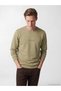 Southblue Green Crew Neck Printed Men's Sweatshirt