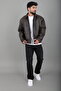 Elastic Waist Oversize Faux Leather Coat Bl 1731_50379 - 4