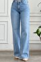 Agraf Buckle Detailed Palazzo Jeans - 2