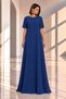 Maxi Boy Short Sleeve Stylish Crepe Dress Cou-37