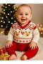 Baby Boy Organic Body Suit and Sweater Christmas Themed 3-Piece Set