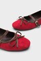 Chandal Suede Look Mary Jane Ballet Flats - 3