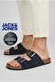 Jack jones men's navy blazer leather arizona slipper