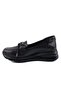 One Air Pillow 3195 Genuine Leather Women's Shoes-Black - 3