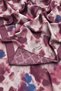 Plum Mist Garden Patterned Double-Sided Organic Shawl - 4