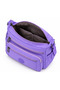 Water Resistant Multi-Compartment Women's Cross Shoulder Bag Women's Mail Bag 4100 Lilac - 7
