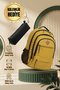 Gk19unisex School Backpack Student Daily Travel Holiday Sports Hiking Travel Trip Camping Daily Yellow
