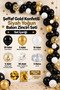 Gold Chrome Confetti Black and White Balloon Chain Set Adult Birthday Party Decorations Engagement Henna - 2