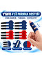 Yiwu 4-Pack Finger Holder Finger Straightener Middle Finger/Ring Finger/Inner Finger (Blue - Red)