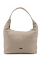 Women's Beige Knitted Printed Shoulder Bag