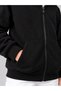 Unisex Children's Black Zippered 3 Rope Fleece Cardigan - 4