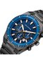 LC08100.090 Men Multi Function Display Watch & Metal Strap Gray - 6
