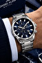 Premium Men's Wristwatch 3 Atm Water Resistant Silver Color Steel Band Dke2023C6 - 2