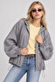 Stone Hooded Woven Jacket Lby0087 Gray - 2