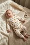 Yellow Daisy Patterned Double Ribbed 100% Cotton Baby Girl Set 3-6-9 Months - 2