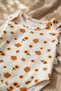 Yellow Daisy Patterned Double Ribbed 100% Cotton Baby Girl Set 3-6-9 Months - 4