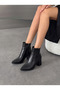 Larissa Vita Women's Pointed Toe Heeled Boots 0012651 Black Skin - 2