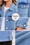 Girl's Light Blue Oversize Denim Jacket - Jeans Jacket - Denim Coat - Jeans Coat - 6