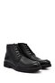 Men's Black Floater Zippered Genuine Leather Classic Boots - 2