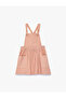 Polka Dot Cotton Square Neck Strappy Velvet Dress - 5