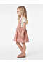 Polka Dot Cotton Square Neck Strappy Velvet Dress - 2