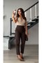 Bitter Brown Flatolu Fabric Trousers - 6