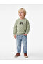 Football Themed Embroidered Long Sleeve Crew Neck Cotton Sweatshirt - 2