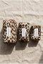 Leopard Patterned Quilted 3-Piece Makeup Travel Organizer and Cosmetic Bag Set - 6