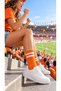 6 Pairs College Striped Socks Colorful Cotton Fabric Unisex Women's Men's Socks - 2