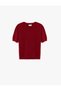 Short Sleeve Crew Neck Basic Knitwear Sweater - 5