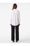 Classic Lapel Button Long Sleeve Satin Shirt - 3