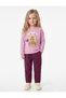 Cotton Crew Neck Teddy Bear Printed Long Sleeve T-Shirt