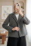 Women's Short Cashmere Jacket 0725 - Gray