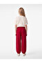 Balon Form Trousers with Bow and Elastic Waist, Loose Fit - 3