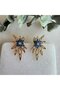 Confetti Earrings (Navy Blue)