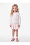 Bowknot Embroidered Long Sleeve Crew Neck Ribbed Sweatshirt