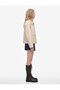 Normal Waist Comfortable Fit Buttoned Striped Short Skirt - 3