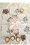 Lux Ceramic Wish Tree Pattern 6-Person Cake Set Serving Plate - 5