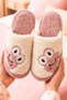 New Season Women's House Slippers with Frog Figure, Plush Slippers, Dowry and Bundle Slippers, No Sound, Thick Sole, Frog Figure