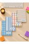 A4 Spiral Notebook Set of 4 – Colored Cover 2 Lined - 2 Grid 80 Sheets School and Office Notebook
