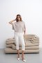 Women's Beige Lace Detailed Knitwear Blouse - 6